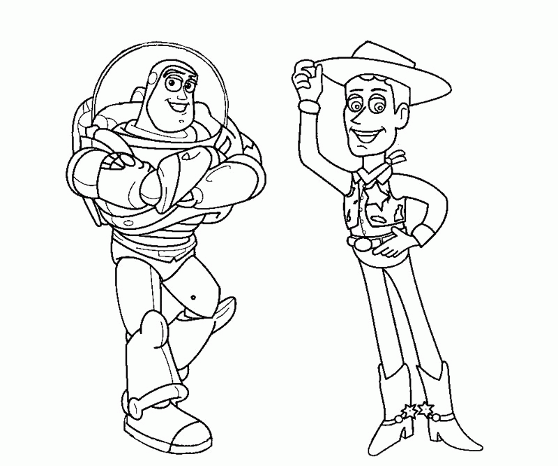 Plansa de colorat cu Toy Story 56 113